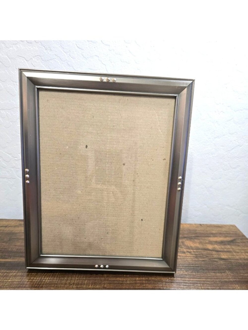 Burnes Of Boston 8x10 Silver-Tone Metal Picture Frame Diamond Accents